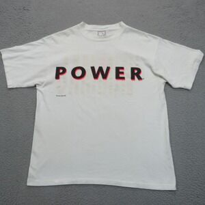 VTG Ocean Pacific OP‎ Shirt Mens Large 1992 Surf Graphic Single Stitch Tee White